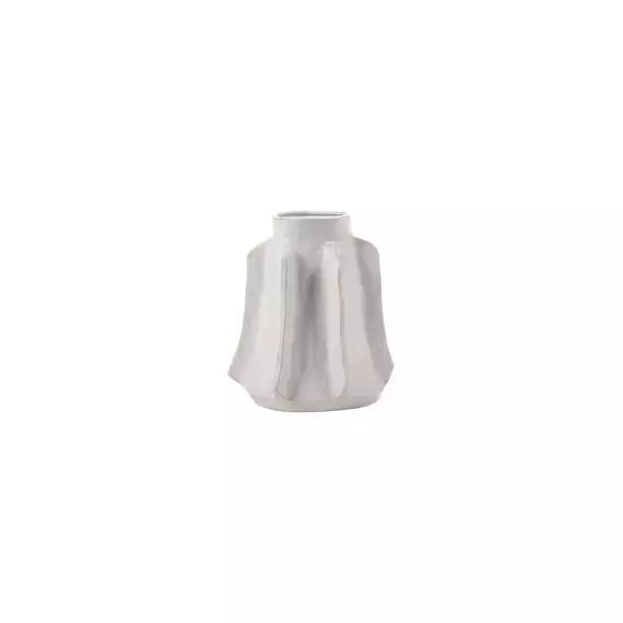 Vase Billy en Céramique, Grès – Couleur Blanc – 23 x 23 x 27 cm – Designer Marie  Michielssen