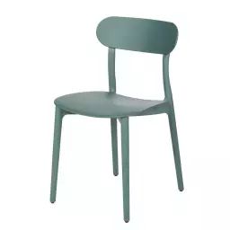 Chaise en polypropylène vert foncé