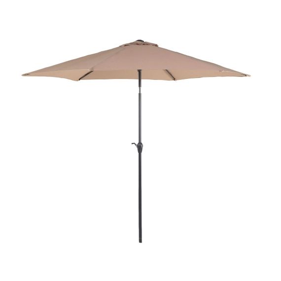 Parasol de jardin beige sable ⌀ 270 cm
