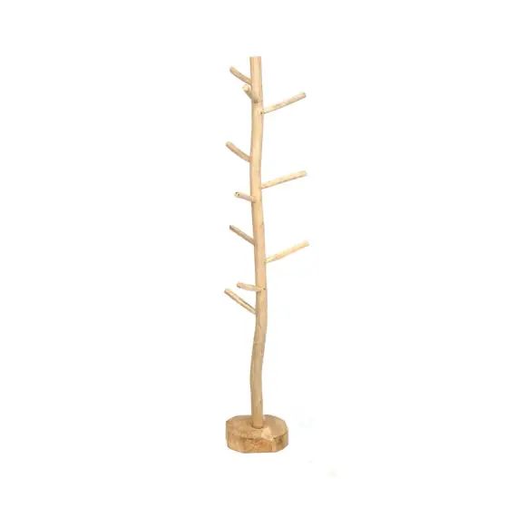 Porte manteau en bois de teck naturel