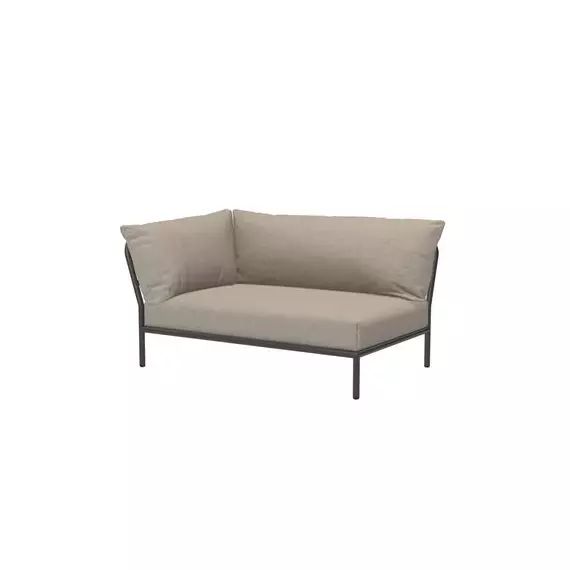 Canapé de jardin modulable Level 2 en Tissu, Tissu Sunbrella Heritage – Couleur Beige – 139 x 92.5 x 68.5 cm – Designer Henrik  Pedersen