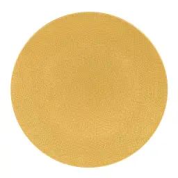 lot de 6 – Assiette à dessert   safran 21 cm  en grès  jaune