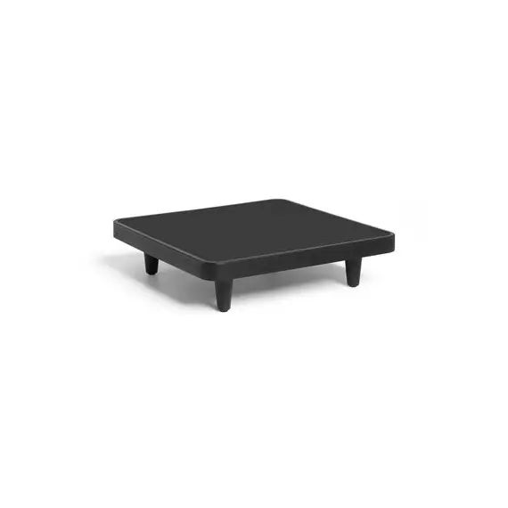 Table basse Paletti en Métal, Aluminium – Couleur Gris – 73.43 x 73.43 x 22.5 cm