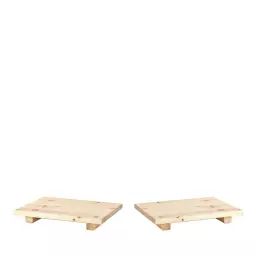 Dock – 2 tables de chevet en bois – Couleur – Naturel