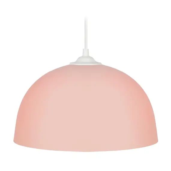 Suspension métal rose pastel