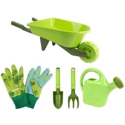 Kit petit jardinier accessoires pour enfant en plastique gants + petit