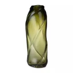 Vase Vases en Verre, Verre soufflé bouche – Couleur Vert – 27.85 x 27.85 x 47 cm – Designer Trine Andersen