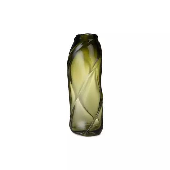 Vase Vases en Verre, Verre soufflé bouche – Couleur Vert – 27.85 x 27.85 x 47 cm – Designer Trine Andersen
