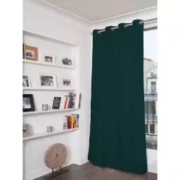 Rideau phonique thermique occultant vert 140×260