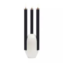 Lampe à huile Chantico en Céramique, Verre – Couleur Blanc – 15 x 15 x 50 cm – Designer Jean-Baptiste Fastrez