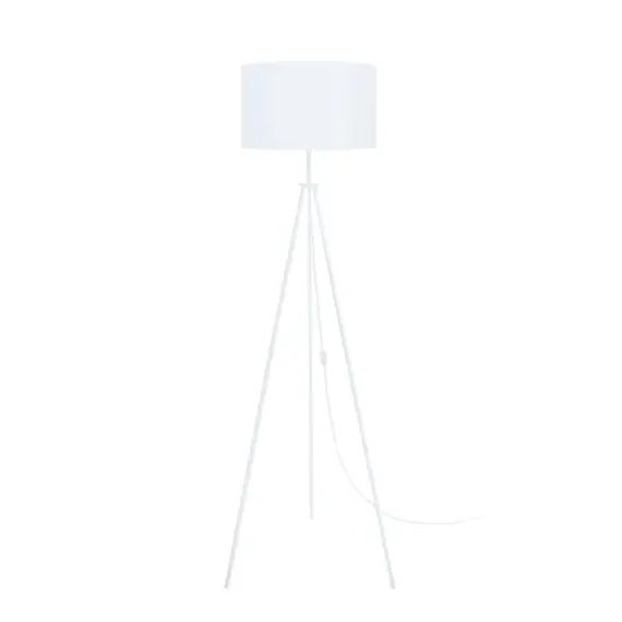Lampadaire métal blanc