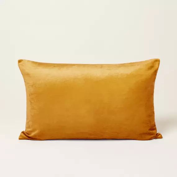 Housse de coussin CASTIGLIONE miel et taupe – JAUNE