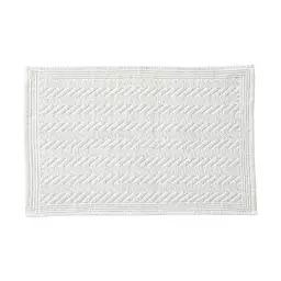Tapis de bain blanc 60×120 en coton
