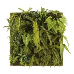Tableau végétal plantes artificielles 100×100
