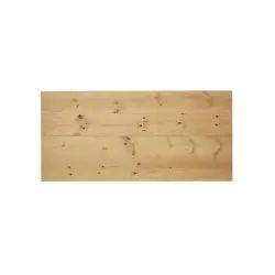 Tête de lit lames horizontales en bois couleur chêne moyen 120x60cm