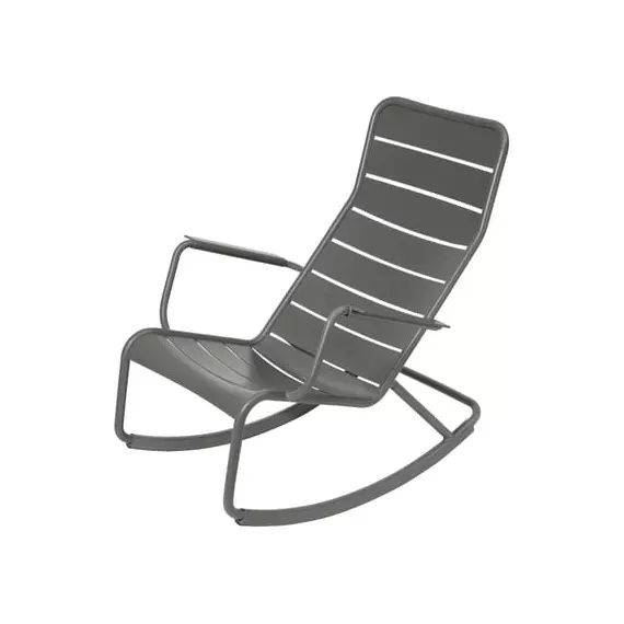 Rocking chair Luxembourg en Métal, Aluminium laqué – Couleur Gris – 50 x 50 x 99 cm – Designer Frédéric Sofia