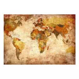 Papier peint ancienne carte du monde