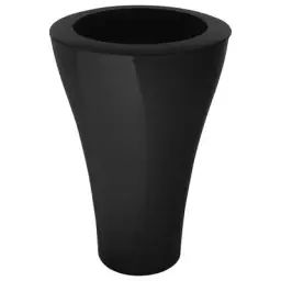 Pot de fleurs Ming en Plastique, Polypropylène laqué – Couleur Noir – 68 x 68 x 100 cm – Designer Rodolfo Dordoni