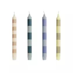 Bougie longue Bougie longue en Cire – Couleur Multicolore – 2.2 x 2.2 x 24 cm