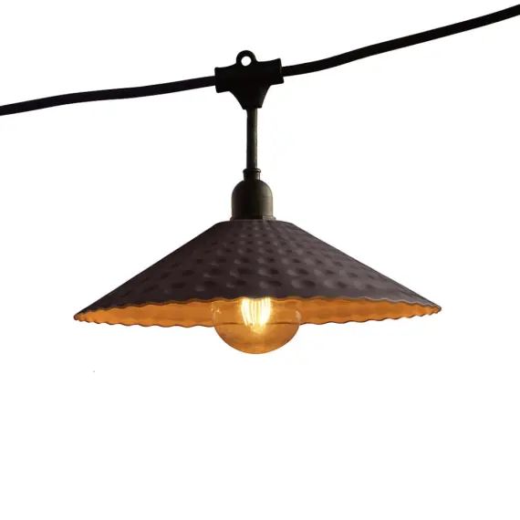 Guirlande lumineuse Acier Noir 6m