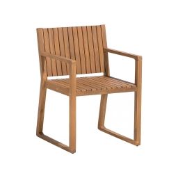 Chaise de jardin en bois clair