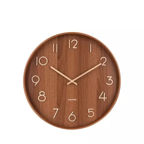 Pure – Horloge murale ronde en bois ø40cm