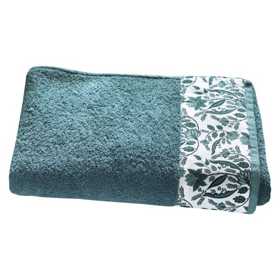 Drap de bain bleu  70×140 en coton