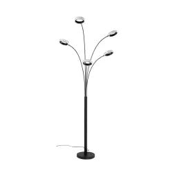 Lampadaire Led 5 têtes H.189cm LYRA Noir