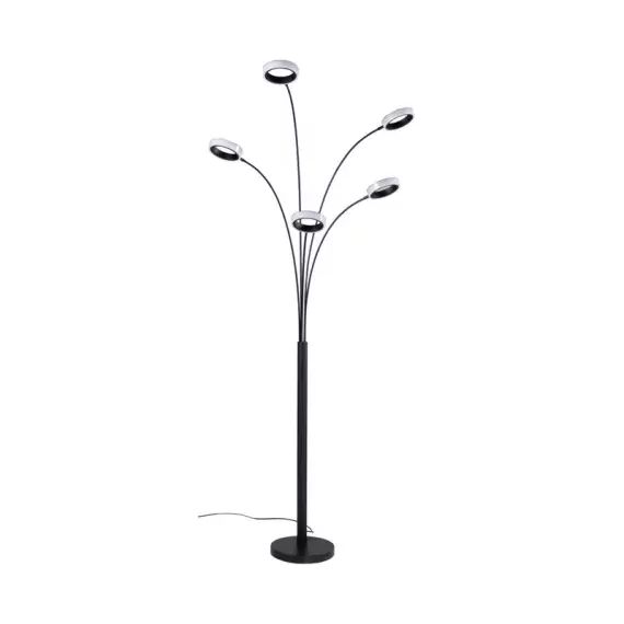 Lampadaire Led 5 têtes H.189cm LYRA Noir