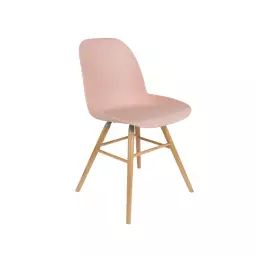 Chaise de table rose