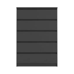 Commode 5 tiroirs BEST LAK 2 noir mat