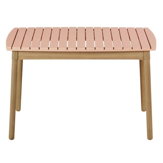 Table de jardin enfant en bois d’acacia rose L80