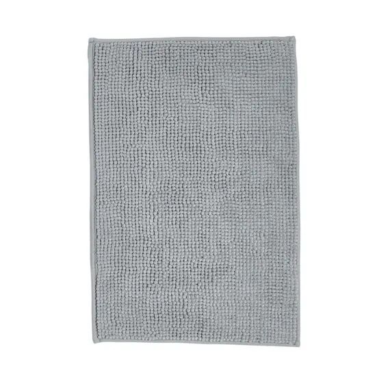 Tapis de bain Bubble uni en Polyester Gris 60×40 cm