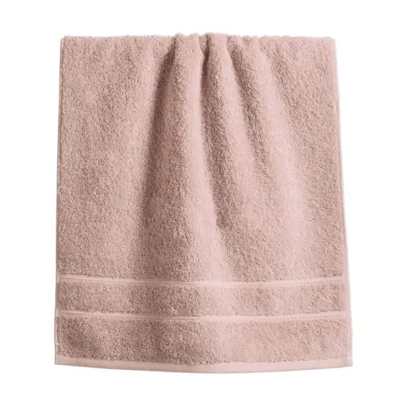 Drap de bain 100×150 rose blush en coton