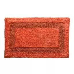 Tapis de bain orange 50×80 en coton