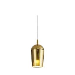 Suspension en verre or