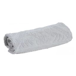 Tapis de bain uni en 100% coton blanc 54×110