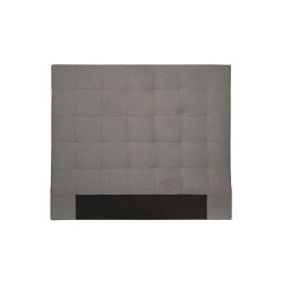 Tête de lit capitonnée en tissu MEGAN – Gris, Largeur – 140 cm – Usinestreet