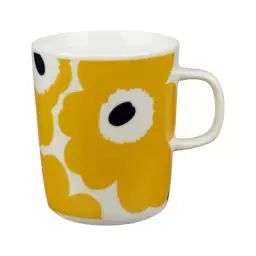 Mug Tasses & mugs en Céramique, Grès – Couleur Jaune – 8 x 8 x 9.5 cm – Designer Maija Isola