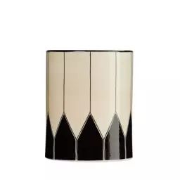 Vase Daria en Céramique, Céramique émaillée – Couleur Noir – 15 x 15 x 19 cm – Designer Sarah Lavoine