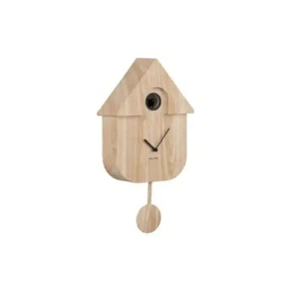 Horloge à pendule bois clair