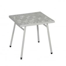 Table basse en métal blanc L40