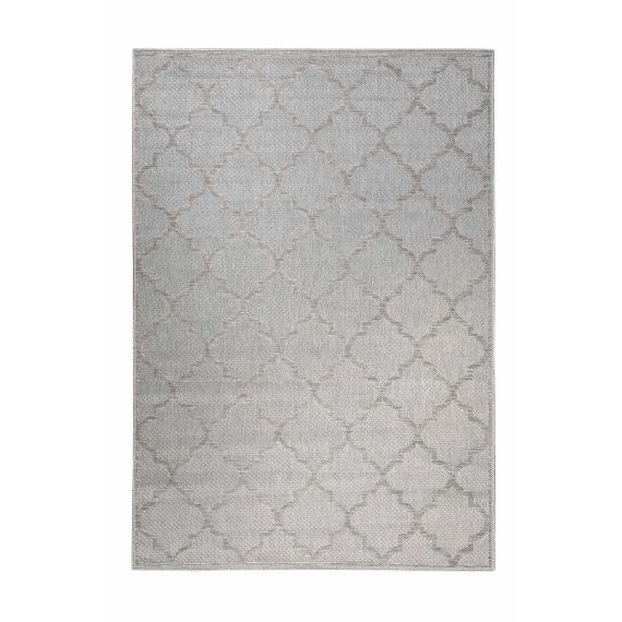 Tapis gris motif oriental beige pour entrée, extérieur  200×133