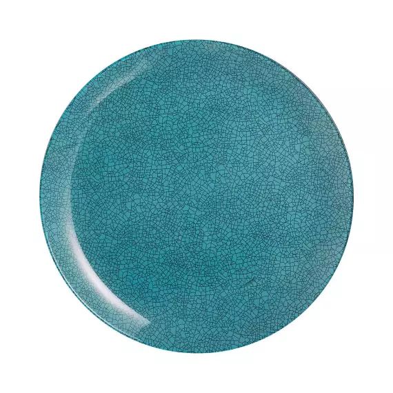 Assiette plate bleue 26 cm