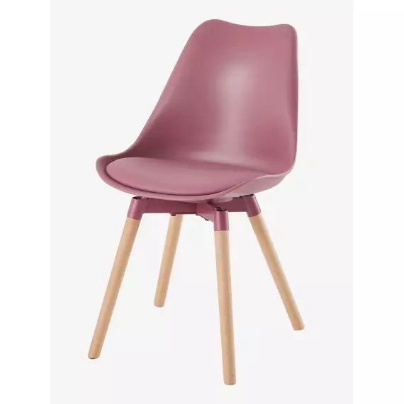 Chaise enfant Alix rose framboise