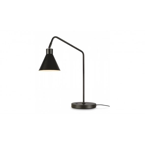 Lampe de table en métal noir H55cm