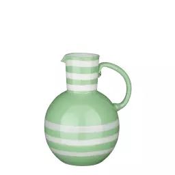 Vase en verre vert H21