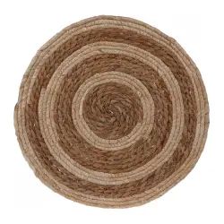 Set de table rond tressé fibres naturelles D38