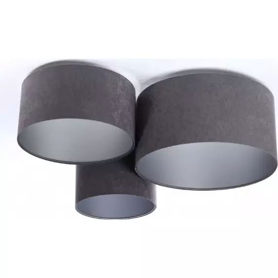 Plafonnier Tissu Gris