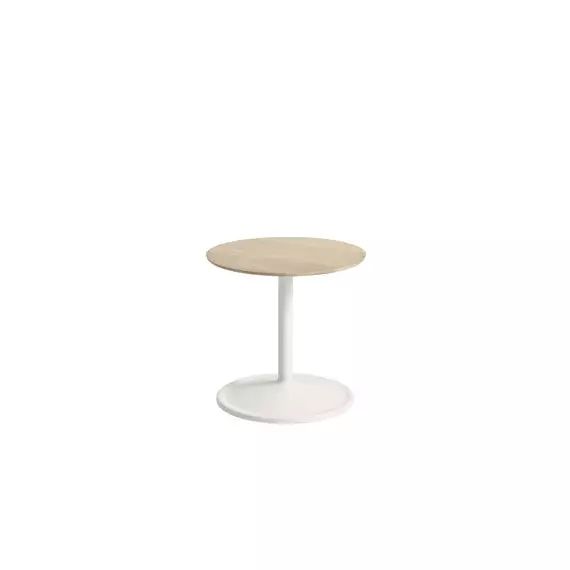 Table d’appoint Soft en Bois, Aluminium peint – Couleur Bois naturel – 55.18 x 55.18 x 40 cm – Designer Jens Fager